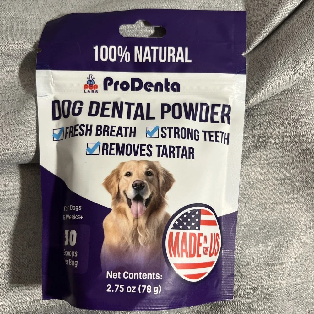 All-Natural Dog Dental Powder for Teeth Cleaning, Dental Powder for Dogs Teeth